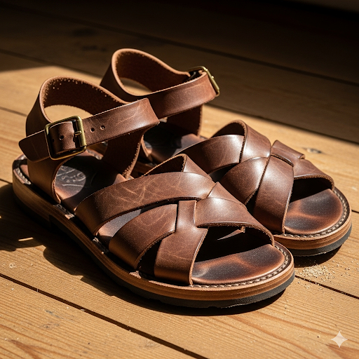 가죽 샌들